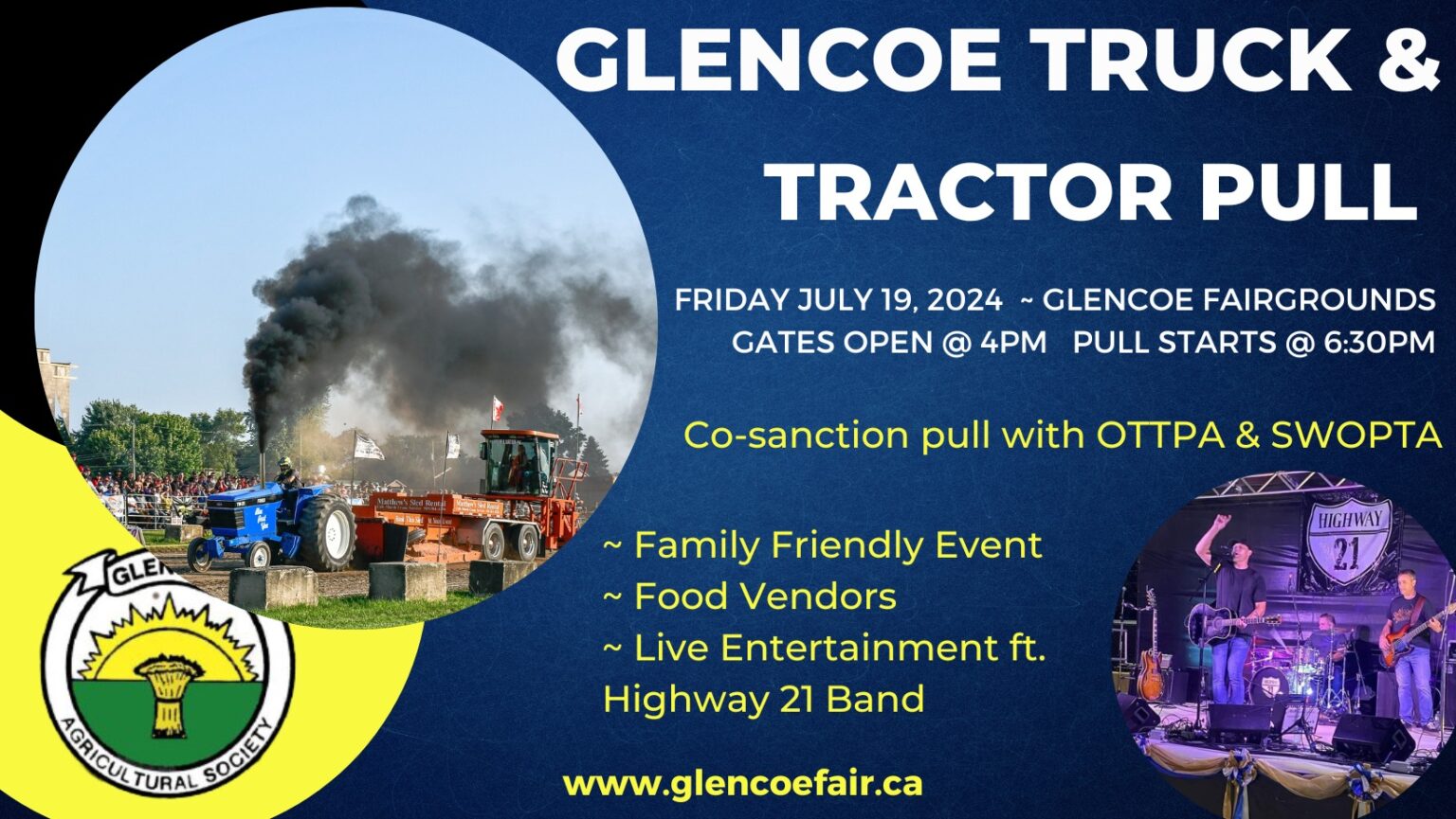 Glencoe Truck & Tractor Pull 2024 Glencoe Agricultural Society